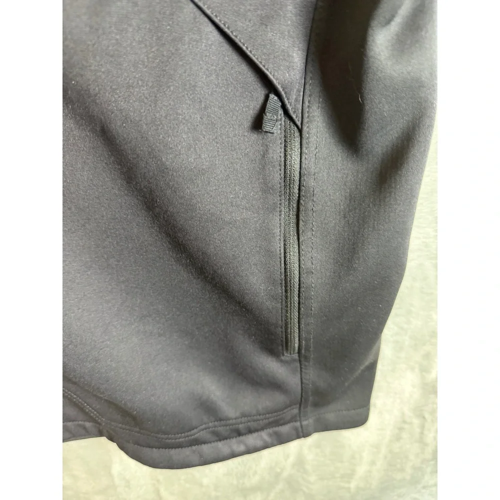 THE NORTH FACE Mens XL Black WindWall Softshell Vest Full Zip Fleece Lined